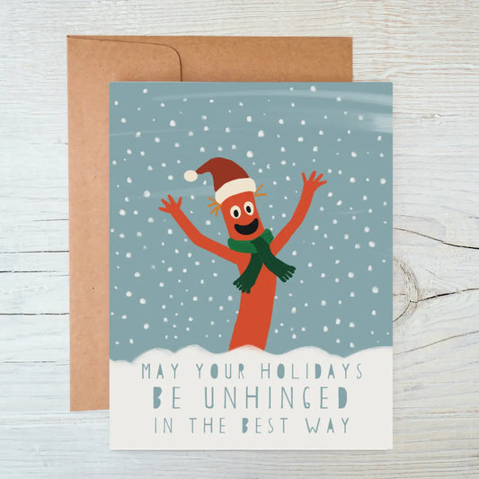 Waving Tubeman -May Your Holiday be Unhinged in the Best Way