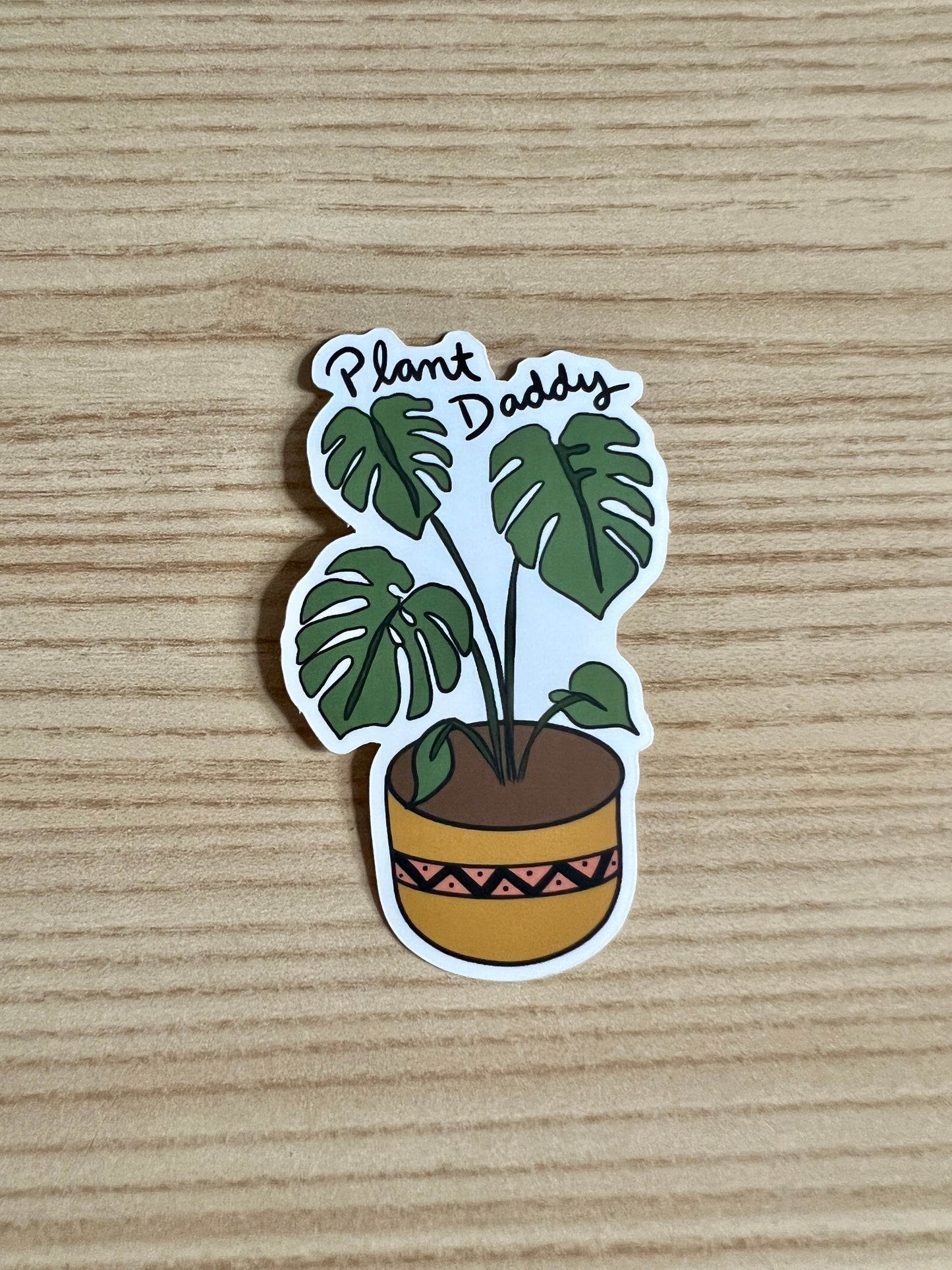 Plant Daddy Monstera Vinyl Sticker