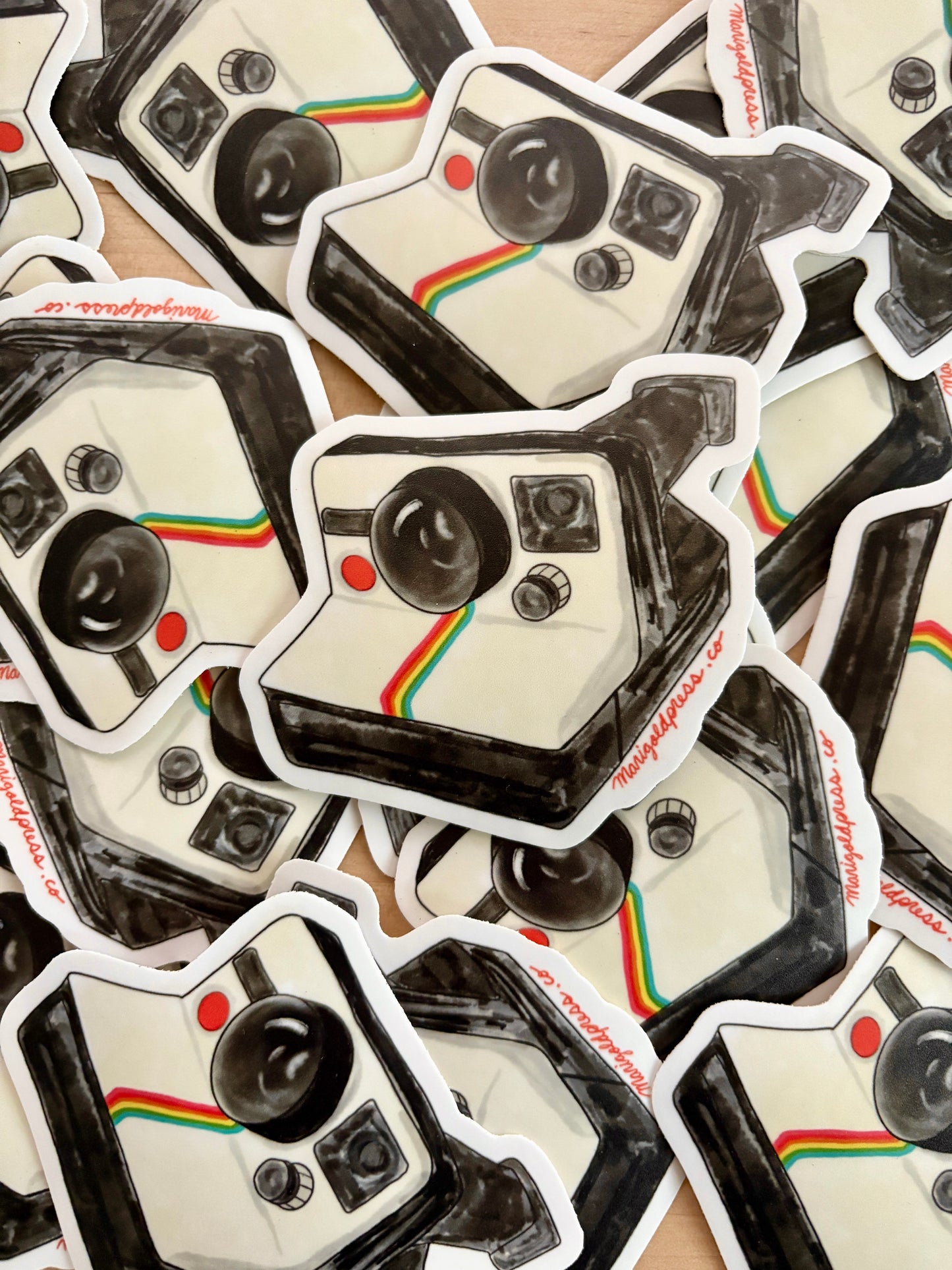 Classic Polaroid Camera Vinyl Sticker