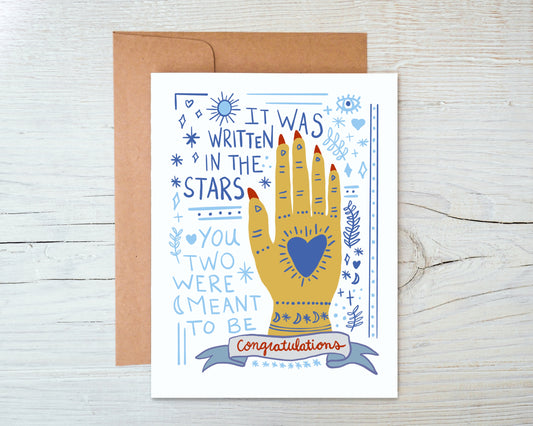 Palm Reader Wedding Card