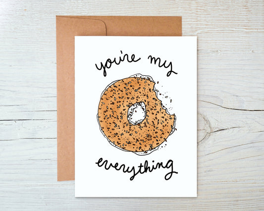 Everything Bagel Valentine’s Day / Anniversary Card