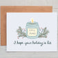 Pine Candle Holiday Card