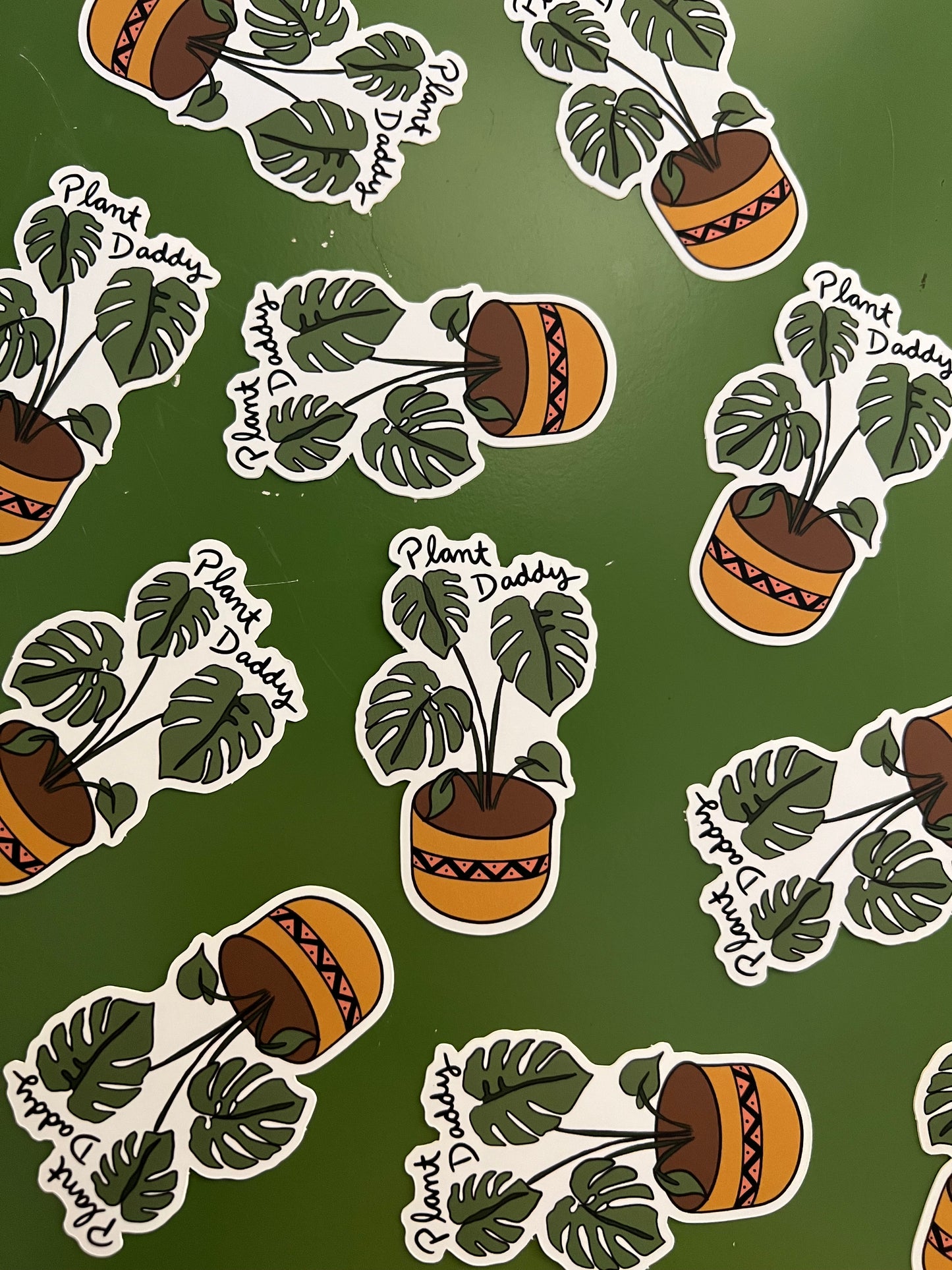 Plant Daddy Monstera Vinyl Sticker