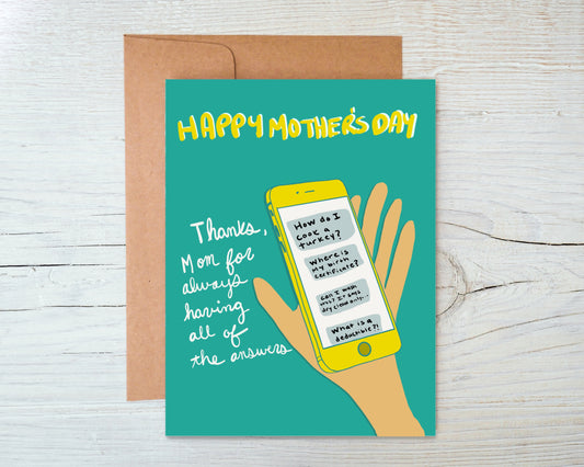 Mom Phone Mother’s Day Card