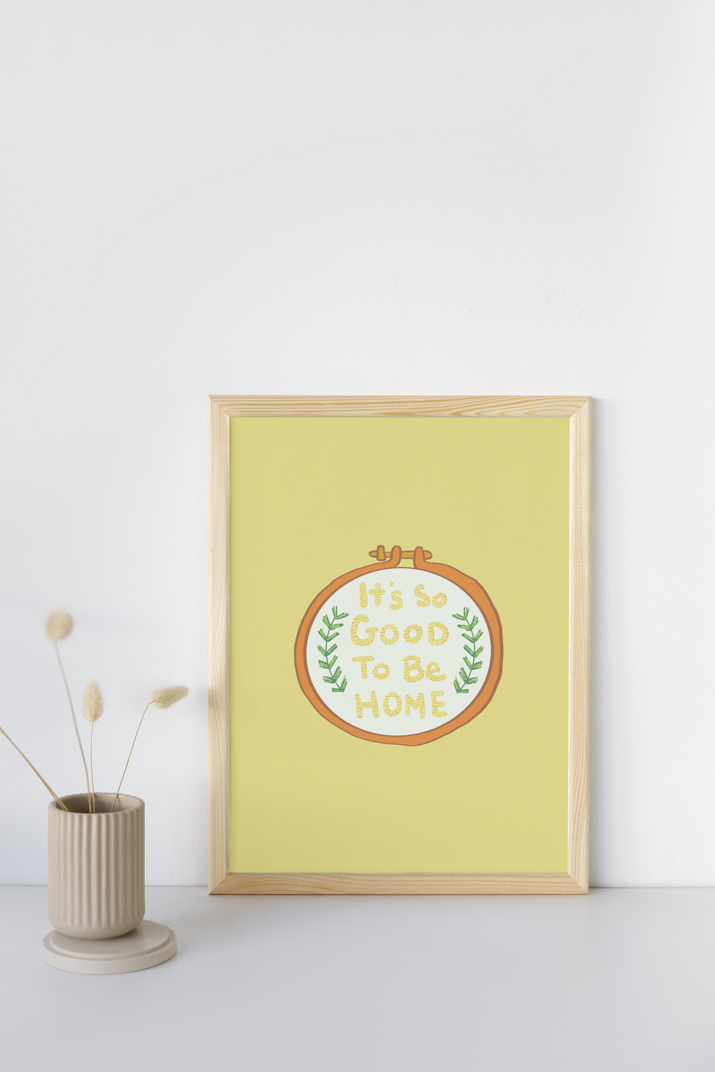 It’s So Good To Be Home 8x10 Cross Stitch Art Print