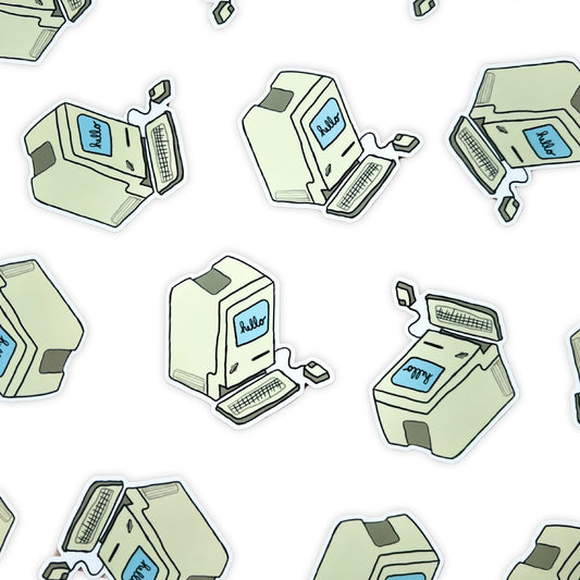 Apple Macintosh Retro Nostalgic Vinyl Sticker