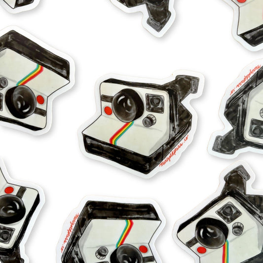 Classic Polaroid Camera Vinyl Sticker