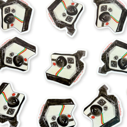 Classic Polaroid Camera Vinyl Sticker