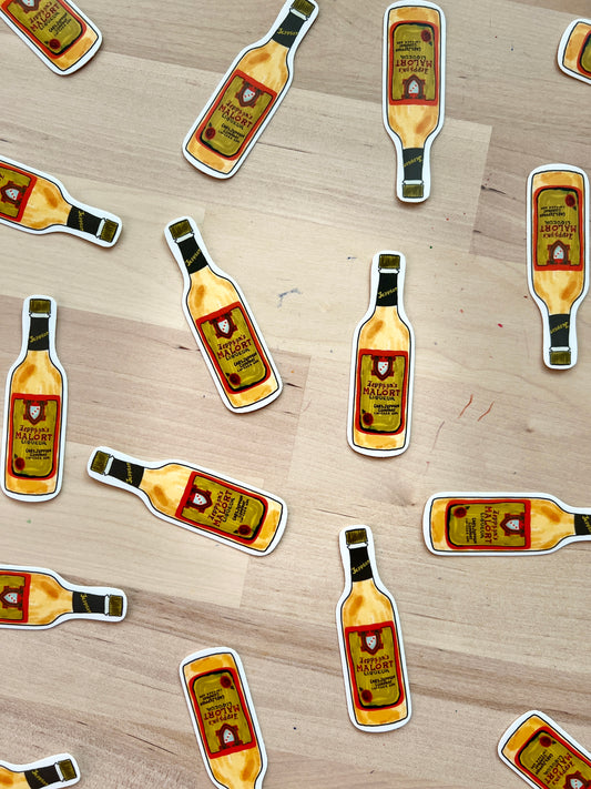 Chicago-Style Malort Vinyl Sticker