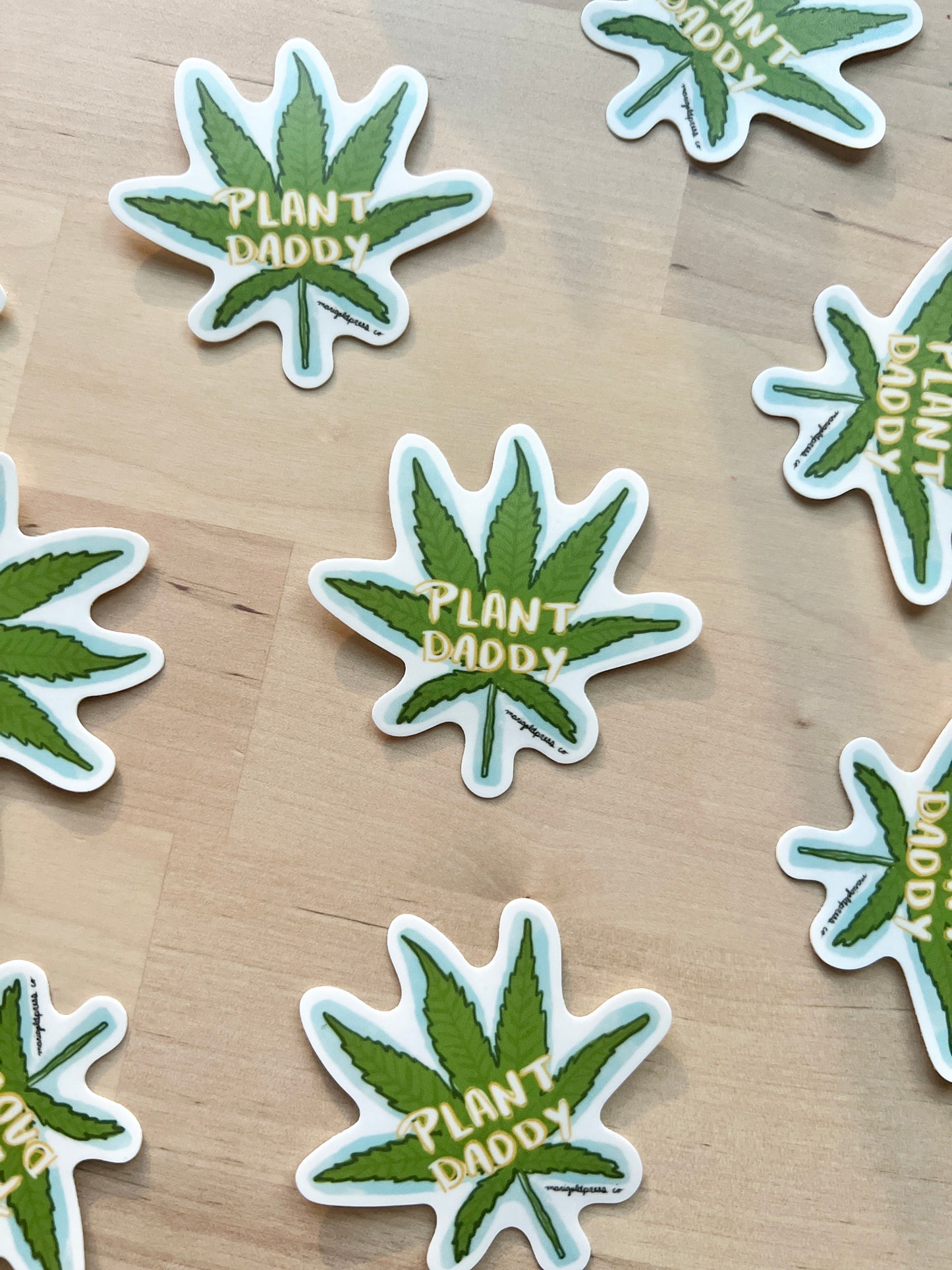 Plant Daddy Cannabis Matte Vinyl Sticker