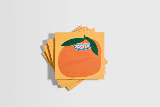 Orange Grocery Sticker Post-It Notes Sticky Notes
