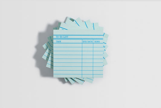 Library Card Post-It Notes Sticky Notes - Green
