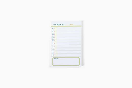 The Work Day 4x6 Notepad