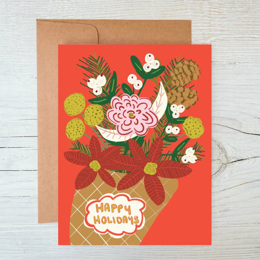Holiday Bouquet - Happy Holidays