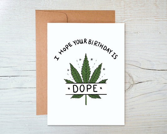 Cannabis Birthday Card