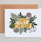 Jungle Leaves Birthday Card
