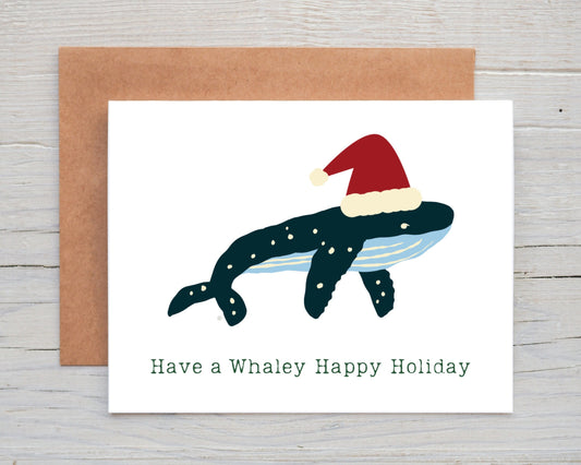 Whale Pun Holiday Card