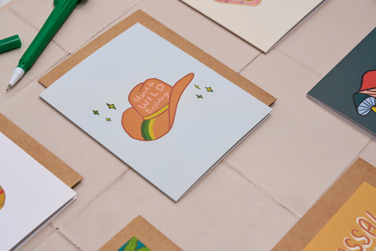 Cowboy Hat Birthday Card - Have a Wild Birthday
