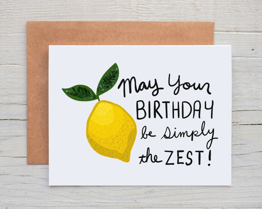 Lemon Pun Birthday Card