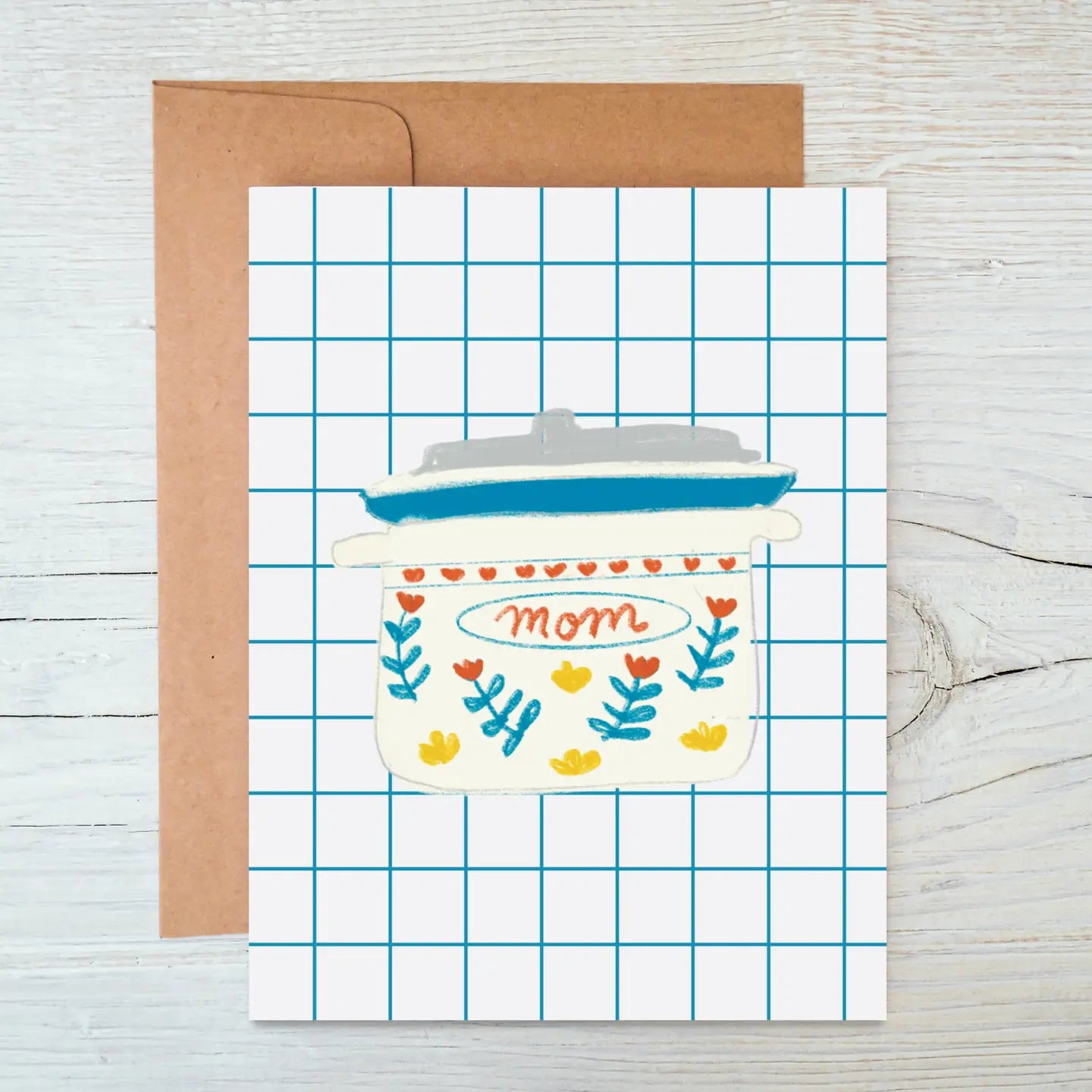 Vintage Crockpot Mom - Mother's Day Card