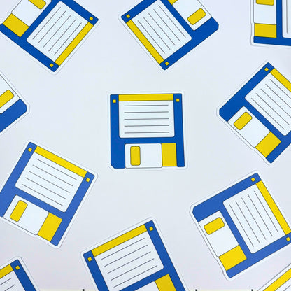 Floppy Disk Matte Vinyl Sticker