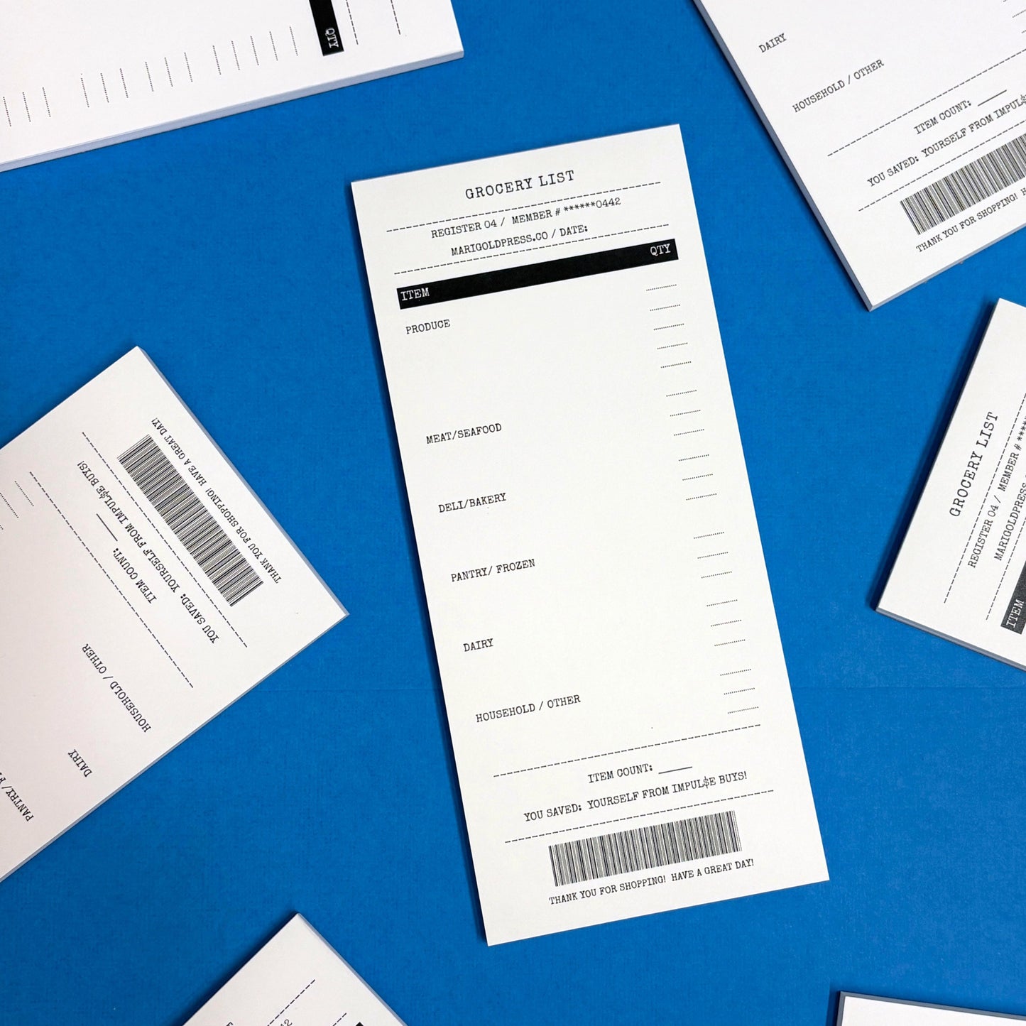Grocery List Receipt Notepad | Retro Market Pad