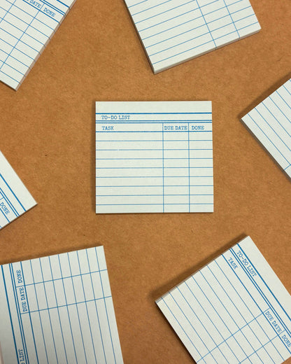 Library Card Post-It Notes Sticky Notes - Green