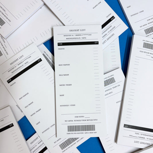 Grocery List Receipt Notepad | Retro Market Pad
