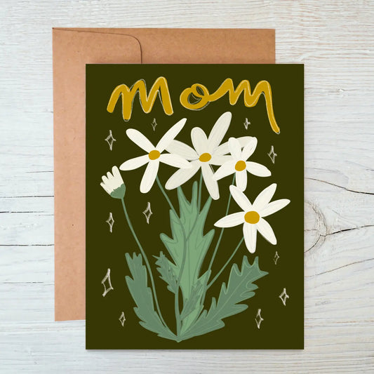 Dark Floral Mother's Day Card