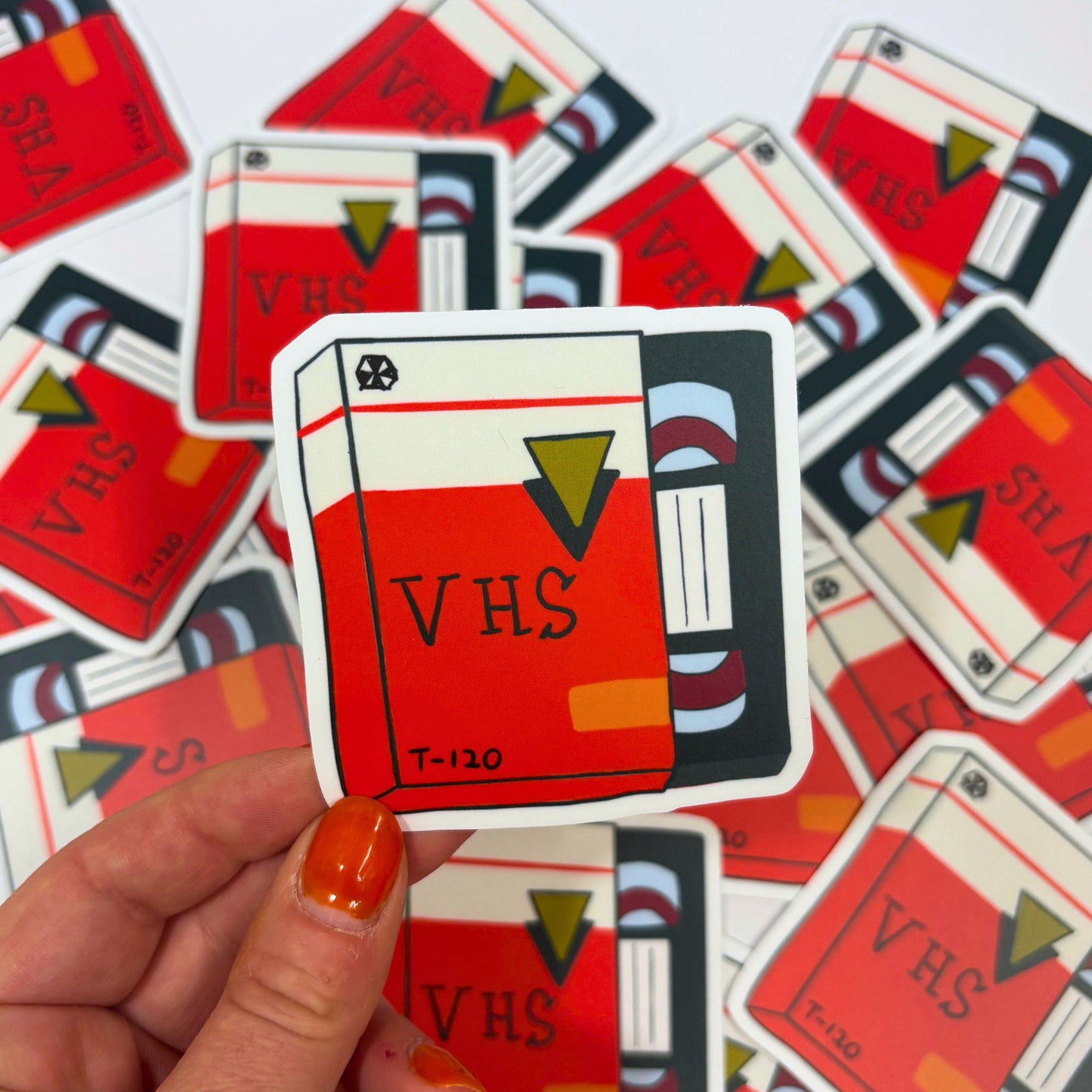 VHS Matte Vinyl Sticker