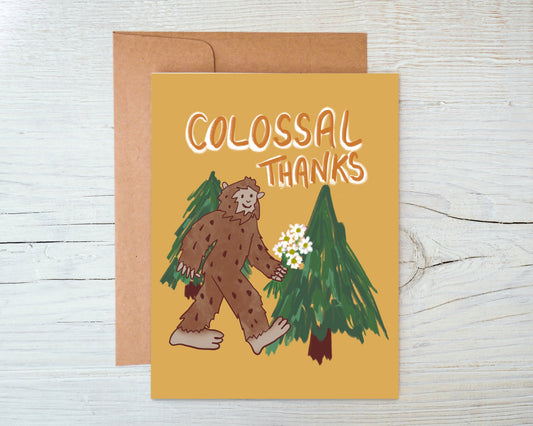 Bigfoot Thank You Card- Colossal Thanks
