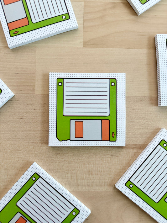 Retro Floppy Disk Post-It Notes Sticky Notes