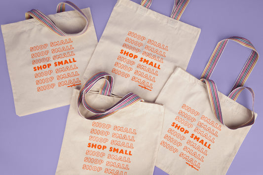 Recycled Cotton Shop Small Tote Bag