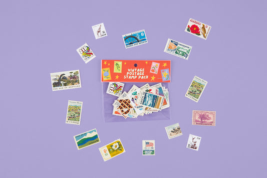 Vintage Postage Stamp Pack