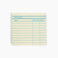 Library Card Post-It Notes Sticky Notes - Yellow
