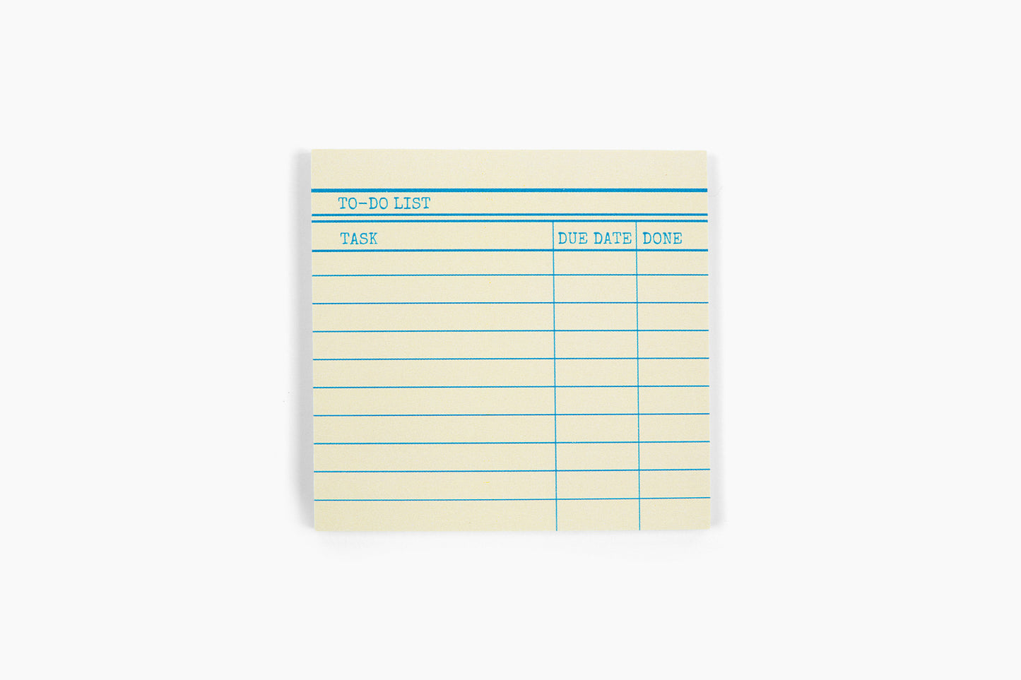 Library Card Post-It Notes Sticky Notes - Yellow