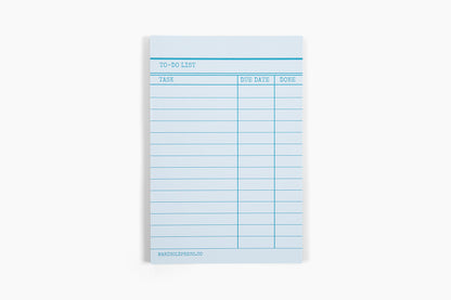 Library Card Notepad