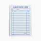 Guest Check Grocery List Notepad