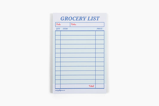 Guest Check Grocery List Notepad - Case of 4