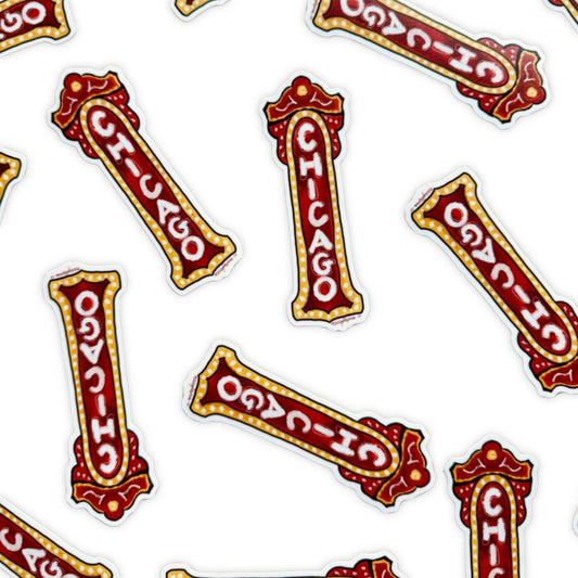 Chicago Theater Vinyl Sticker