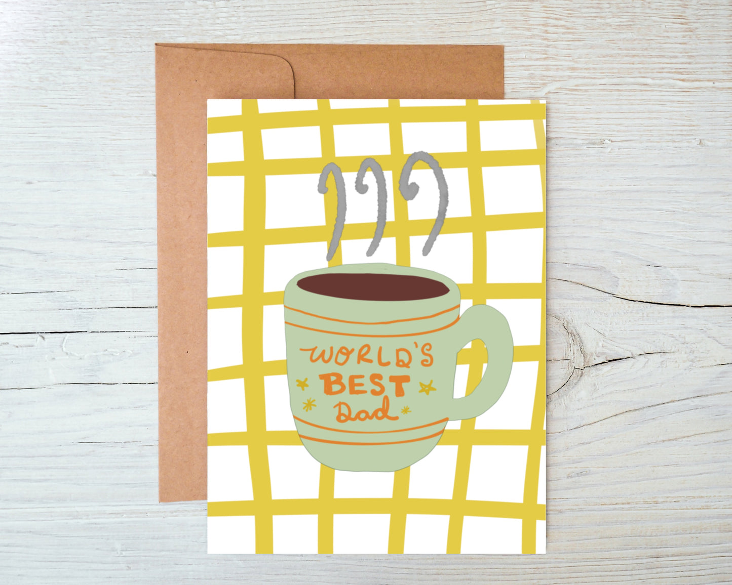 World’s Best Dad Mug Card