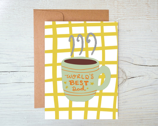 World’s Best Dad Mug Card