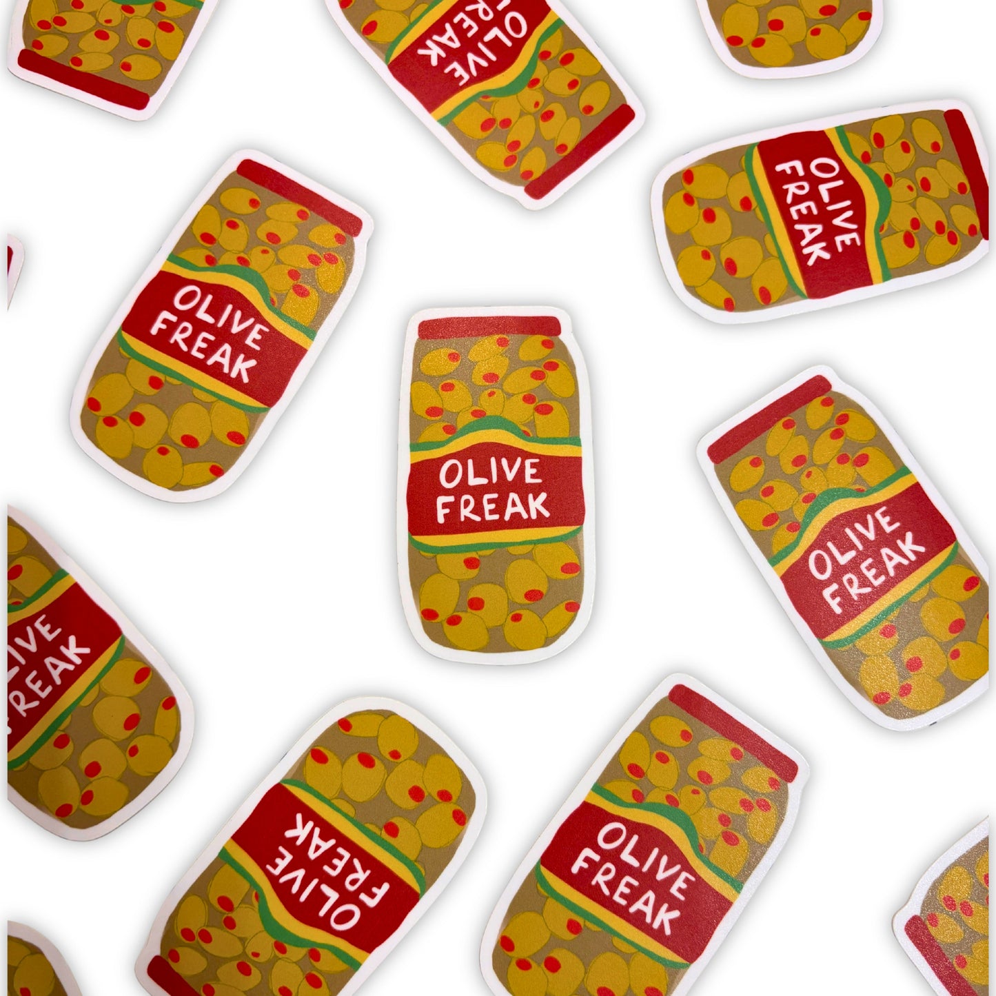 Olive Freak Matte Vinyl Sticker