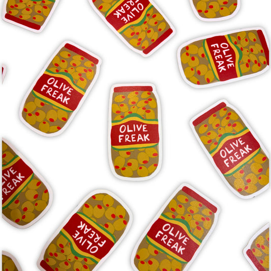 Olive Freak Matte Vinyl Sticker