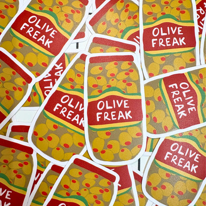Olive Freak Matte Vinyl Sticker