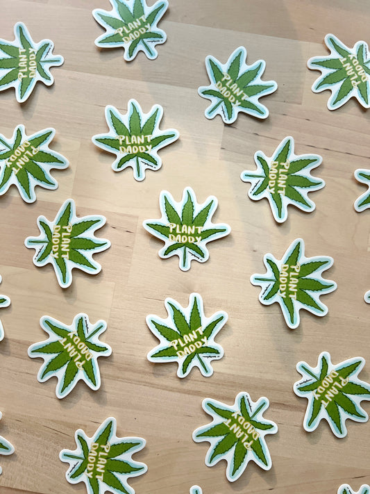 Plant Daddy Cannabis Matte Vinyl Sticker