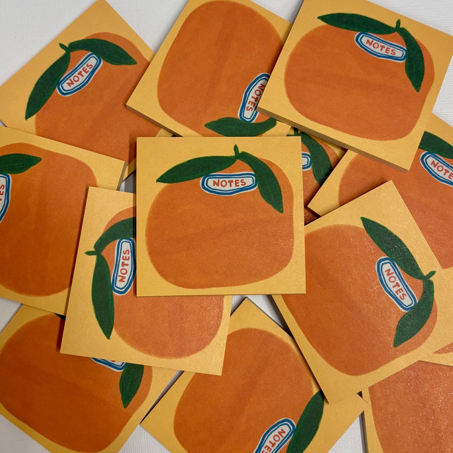 Orange Grocery Sticker  Post-It Notes Sticky Notes