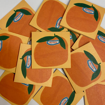 Orange Grocery Sticker  Post-It Notes Sticky Notes