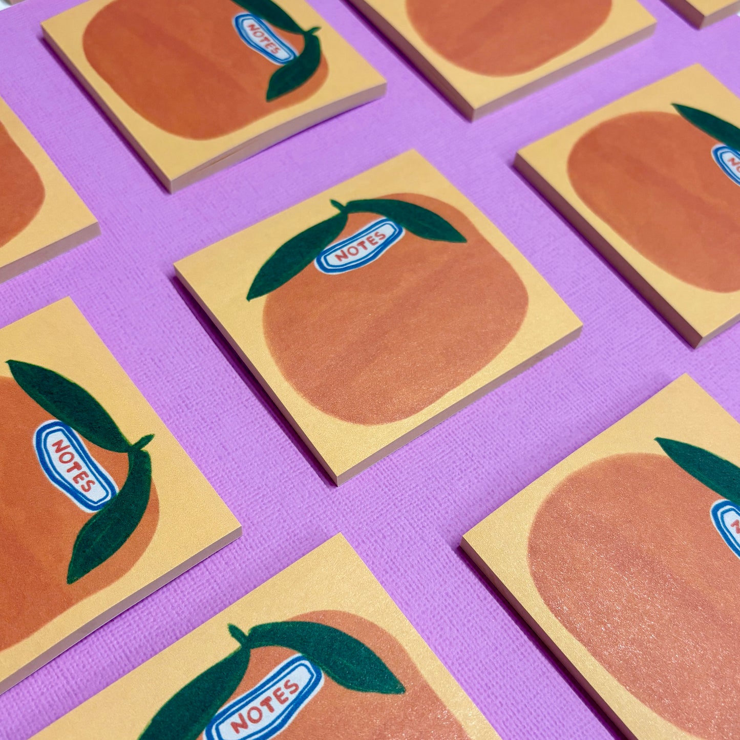 Orange Grocery Sticker  Post-It Notes Sticky Notes