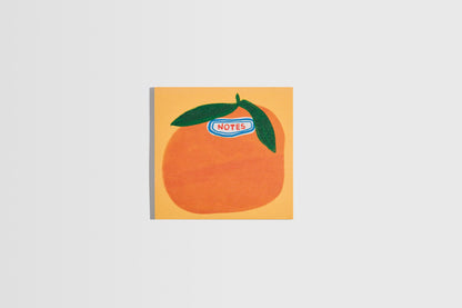 Orange Grocery Sticker  Post-It Notes Sticky Notes